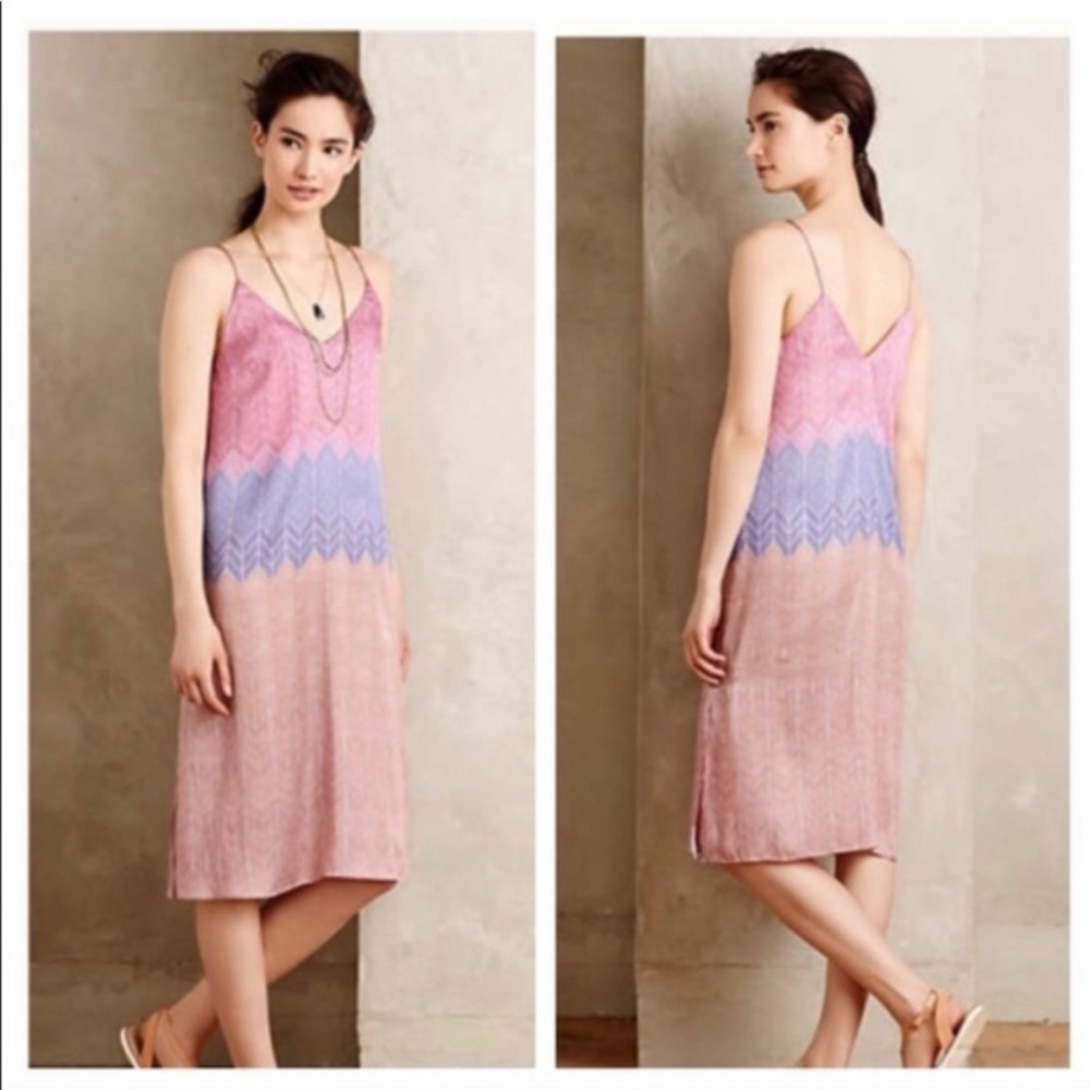 Gorgeous Anthropologie Dress Chevron Slip